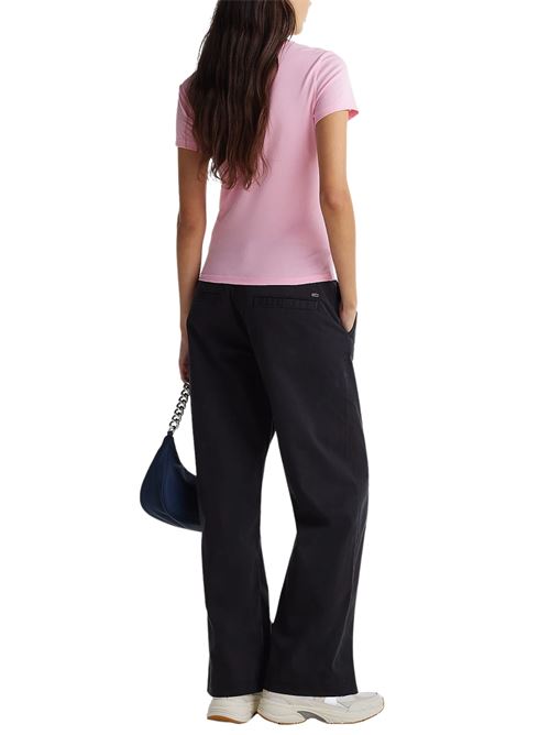 T-shirt rosa in cotone Tommy Jeans | DW0DW19447TPF